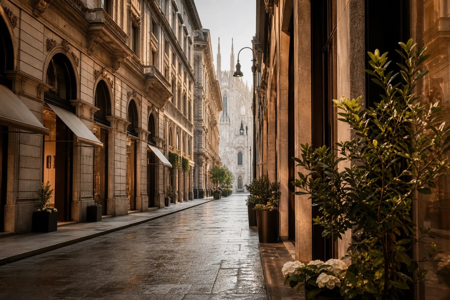 Milan travel scene with Escape Muse editorial mood.