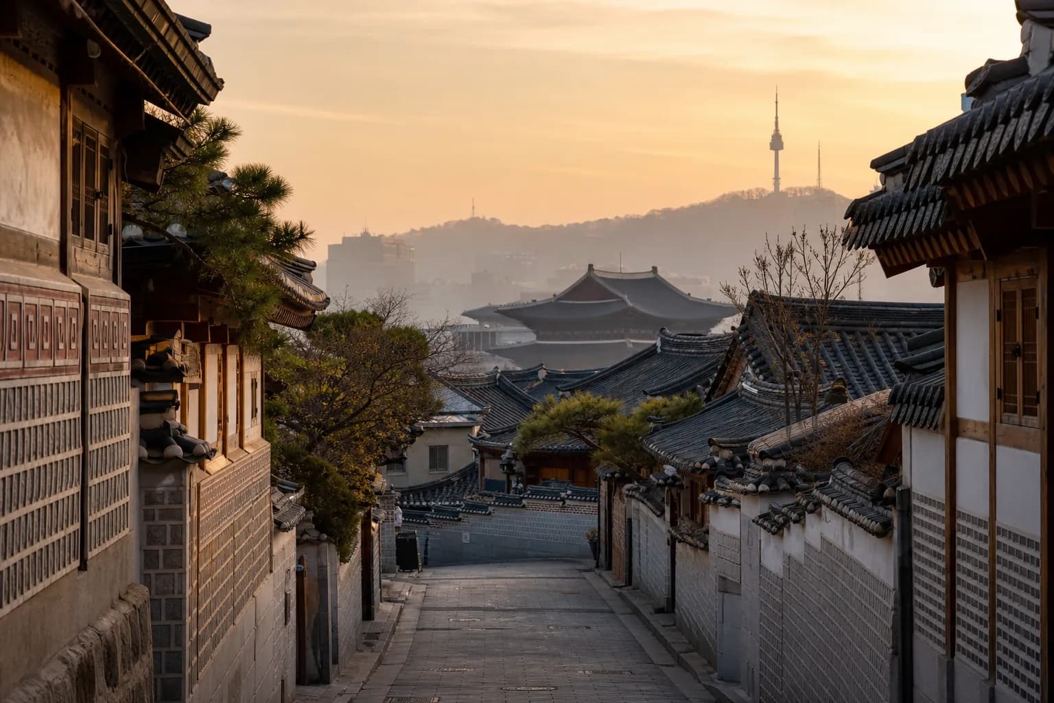 Seoul travel scene with Escape Muse editorial mood.